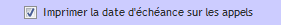 paramétrage des échéances