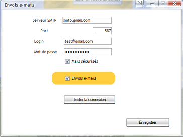 Envoi de messages électroniques