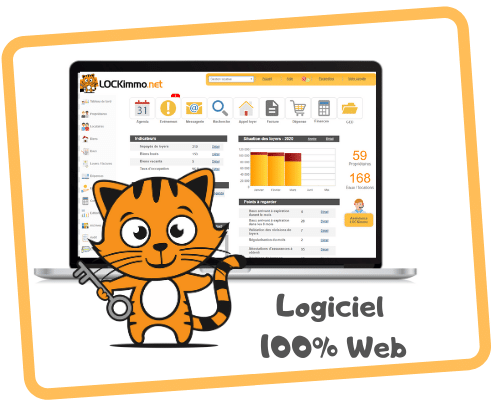 Logiciel Full Web de gestion locative Logiciel immobilier lockimmo - 1 logiciel - 8 modules